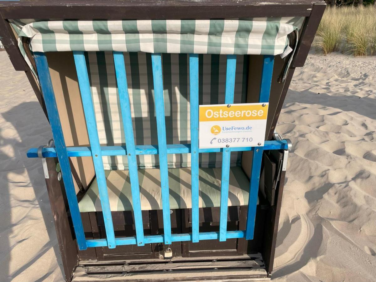 Apartment Ostseerose Ein Strandkorb Ist Im Sommer Inclusive Zempin Exterior photo